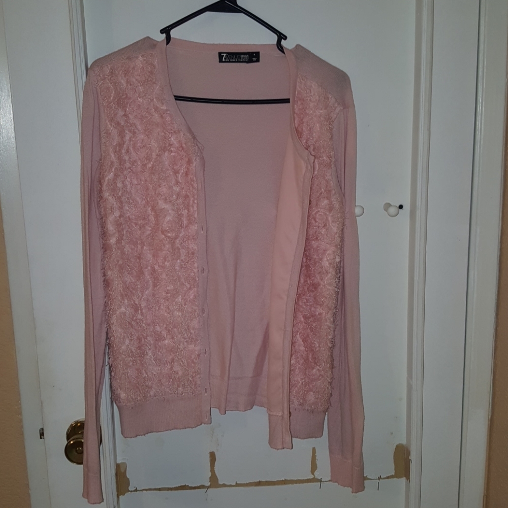 New York & Company Pink Cardigan